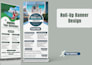 handle banner design ads banner rollup banner